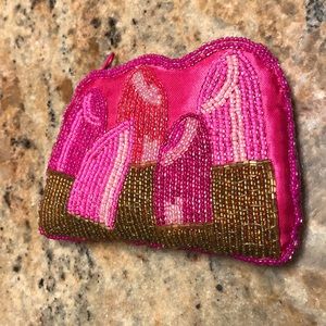 Mary Kay Beaded Lipstick Coin Purse